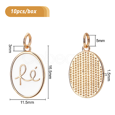 BENECREAT Brass Enamel Pendants KK-BC0006-88-1