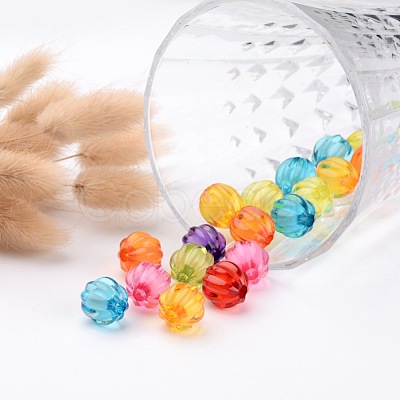 Transparent Acrylic Beads X-TACR-S098-M-1