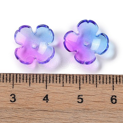 Baking Paint Glass Bead Caps GLAA-S202-04D-1