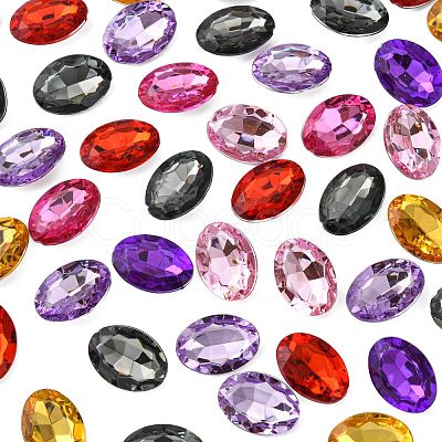 Imitation Taiwan Acrylic Rhinestone Cabochons GACR-A007-13x18mm-M-1