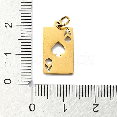 304 Stainless Steel Pendants STAS-C097-65G-1