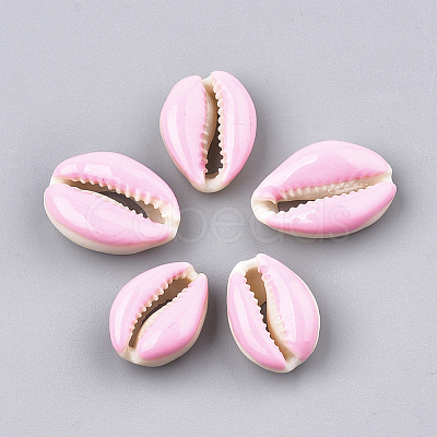 Natural Cowrie Shell Beads X-SHEL-S274-04G-1