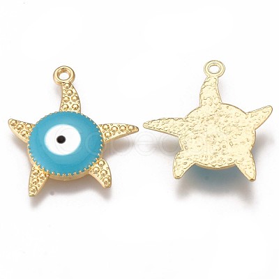 Alloy Enamel Pendants ENAM-N050-19E-NR-1