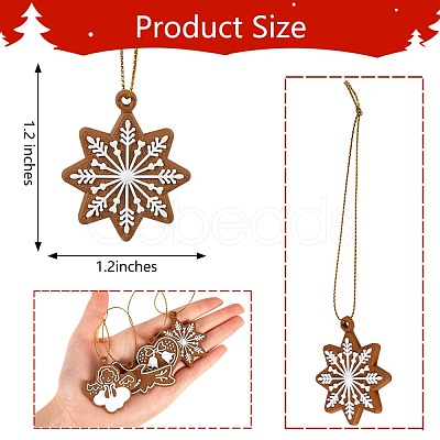 Christmas Theme Plastic Pendant Decorations HJEW-SZ0001-05-1