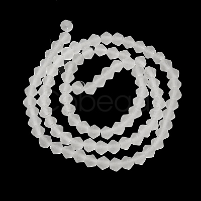 Imitate Austrian Crystal Frosted Glass Beads Strands EGLA-A039-T4mm-MD13-1