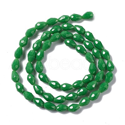 Faceted Glass Beads Strands GLAA-E037-01-M-1