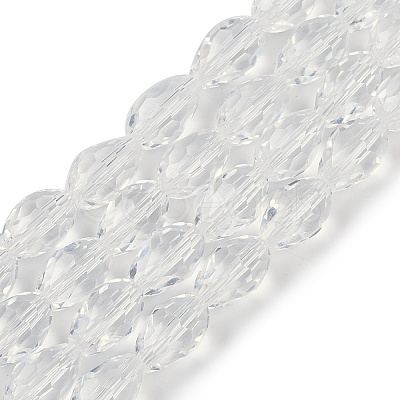 Transparent Glass Beads Strands EGLA-N013-T8mm-D01-1