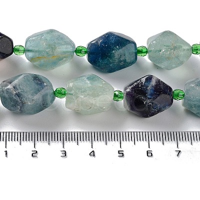 Natural Fluorite Beads Strands G-C182-15-02-1