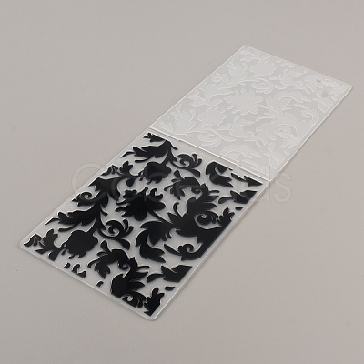 Plastic Embossing Folders DIY-WH0304-617A-1