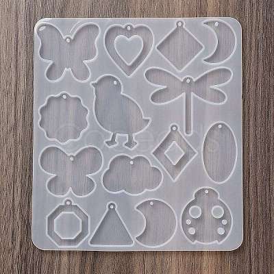 Animal Earrings Pendants DIY Silhouette Silicone Mold DIY-Q033-02C-1