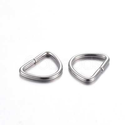 Tarnish Resistant 304 Stainless Steel D Rings STAS-F191-05P-A-1