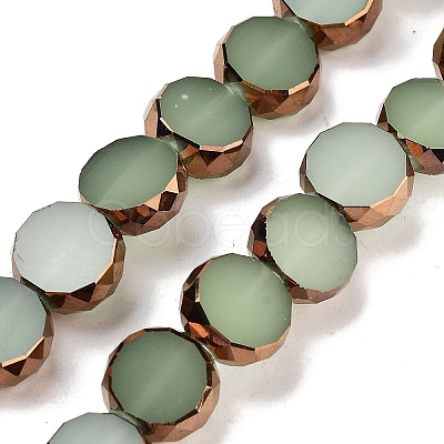 Imitation Jade Glass Beads Strands GLAA-H032-03-05-1