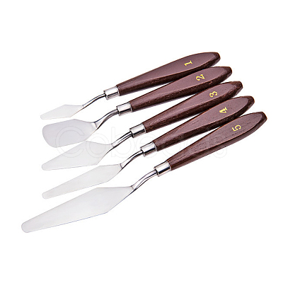 Stainless Steel Palette Knives Set DRAW-PW0001-194-1