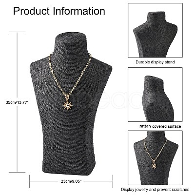 Stereoscopic Necklace Bust Displays NDIS-N001-02A-1