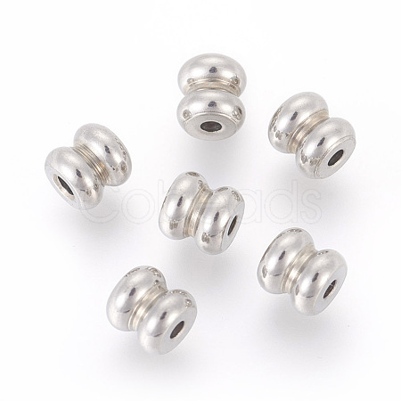 304 Stainless Steel Beads STAS-G189-06P-1