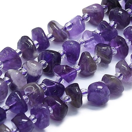 Natural Amethyst Beads Strands G-K245-H18-05-1