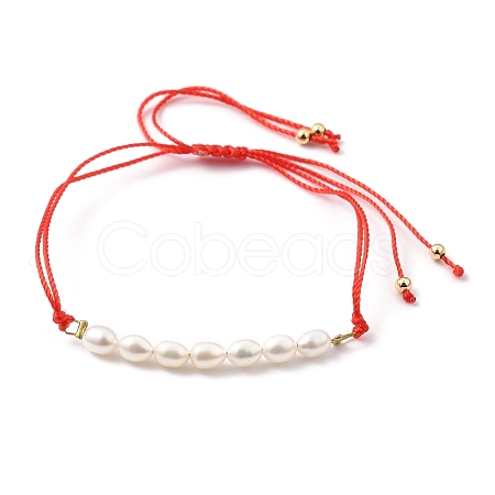 Adjustable Nylon Cord Braided Bead Bracelets BJEW-JB05489-03-1
