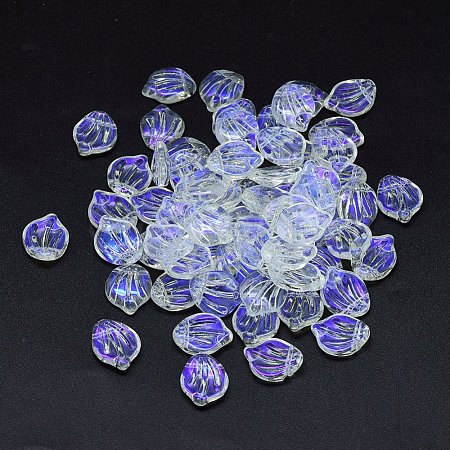 Transparent Glass Charms GLAA-H016-01A-29-1