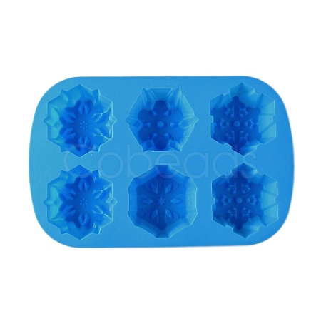 Snowflake Cake DIY Food Grade Silicone Mold DIY-K075-15-1