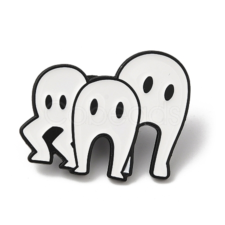 Halloween Funny Ghost Enamel Pins JEWB-P030-B02-1