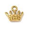 Ion Plating(IP) 304 Stainless Steel Charms, Crown Charm, Real 18K Gold Plated, 13x14x3mm, Hole: 2.4mm