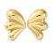 304 Stainless Steel Stud Earrings, Wing, Left and Right, Golden, 32x22mm