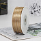 Polyester Double-Sided Satin Ribbons, Ornament Accessories, Flat, Dark Goldenrod, 3mm, 100 yards/roll