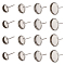 Craftdady 304 Stainless Steel Stud Earring Settings, Stainless Steel Color, 80pcs/set