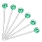 Disco Ball Plastic Cocktail Stirrers, Stirring Rods, Round, Medium Spring Green, 205mm