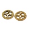 Alloy Spacer Beads, Cadmium Free & Lead Free, Flat Round, Antique Golden, 11x1.6mm, Hole: 1.5mm, about 2439pcs/1000g