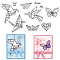 PVC Plastic Stamps, for DIY Scrapbooking, Photo Album Decorative, Cards Making, Stamp Sheets, Paper Crane Pattern, 16x11x0.3cm