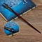 Natural Lapis Lazuli Magic Wand with Wooden Findings, Home Decorations Costume Props Cosplay Accessories, 240mm