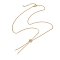 Brass Slider Necklace Makings, with Curb Chain and Slider Beads, Real 18K Gold Plated, 21-1/4 inch(54cm)