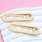 Iron Alligator Hair Clips, Oval, Hair Accessories for Women Girls, Moccasin, 60x18mm