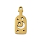 304 Stainless Steel Pendants, Laser Cut, Real 18K Gold Plated, Bottle, 18.5x7.5x1mm, Hole: 1mm