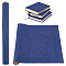 Olycraft 1 Sheet Rectangle Linen Fabric, with Paper Back, for Book Binding, Prussian Blue, 100x43x0.05cm