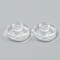 Silicone Eyeglass Nose Pads, Round, for Glasses Accessories, Clear, 9x4mm, 2Pcs/set