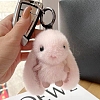 Cute Plush Rabbit Pendant Keychain PW-WG14030-02-1