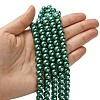 Eco-Friendly Dyed Glass Pearl Round Bead Strands X-HY-A002-8mm-RB118-4