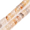 Natural White Agate Beads Strands G-T138-54-4