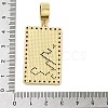 Brass Micro Pave Cubic Zirconia Pendants with Enamel KK-H458-04G-03-3