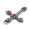 Cross Alloy Rhinestone Pendants FIND-U006-15AS-05-2