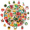 50Pcs Christmas Theme Cartoon Paper Stickers DIY-P085-12-3