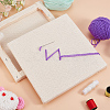 Punch Needle Fabric with Bamboo Square Frames TOOL-WH0051-89-4