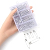 6 Styles Iron Safety Pins NEED-YW0001-06-3