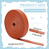 4M Flat Imitation Leather Cord LC-WH0011-03A-02-2