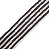 10Strand 2 Colors Black and White Flat Round Handmade Polymer Clay Beads CLAY-CJ0001-36-1