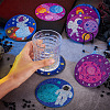 DIY Diamond Painting Space Theme Cup Mat Kits DIY-TAC0028-01-8