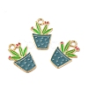 Alloy Enamel Pendants ENAM-G211-01G-04-4