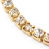 Brass Rhinestone Strass Chain Bracelets BJEW-JB06002-2